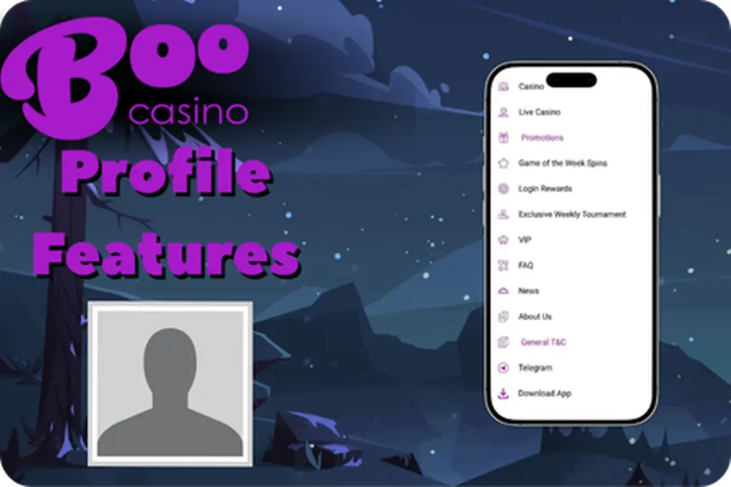 Boo Casino app profile management features