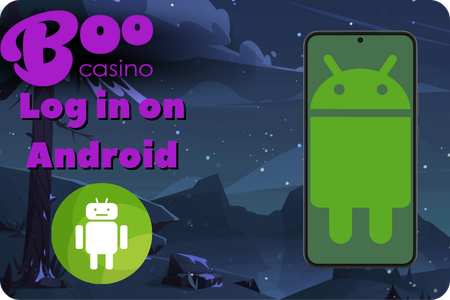 Log in BooCasino app on Android